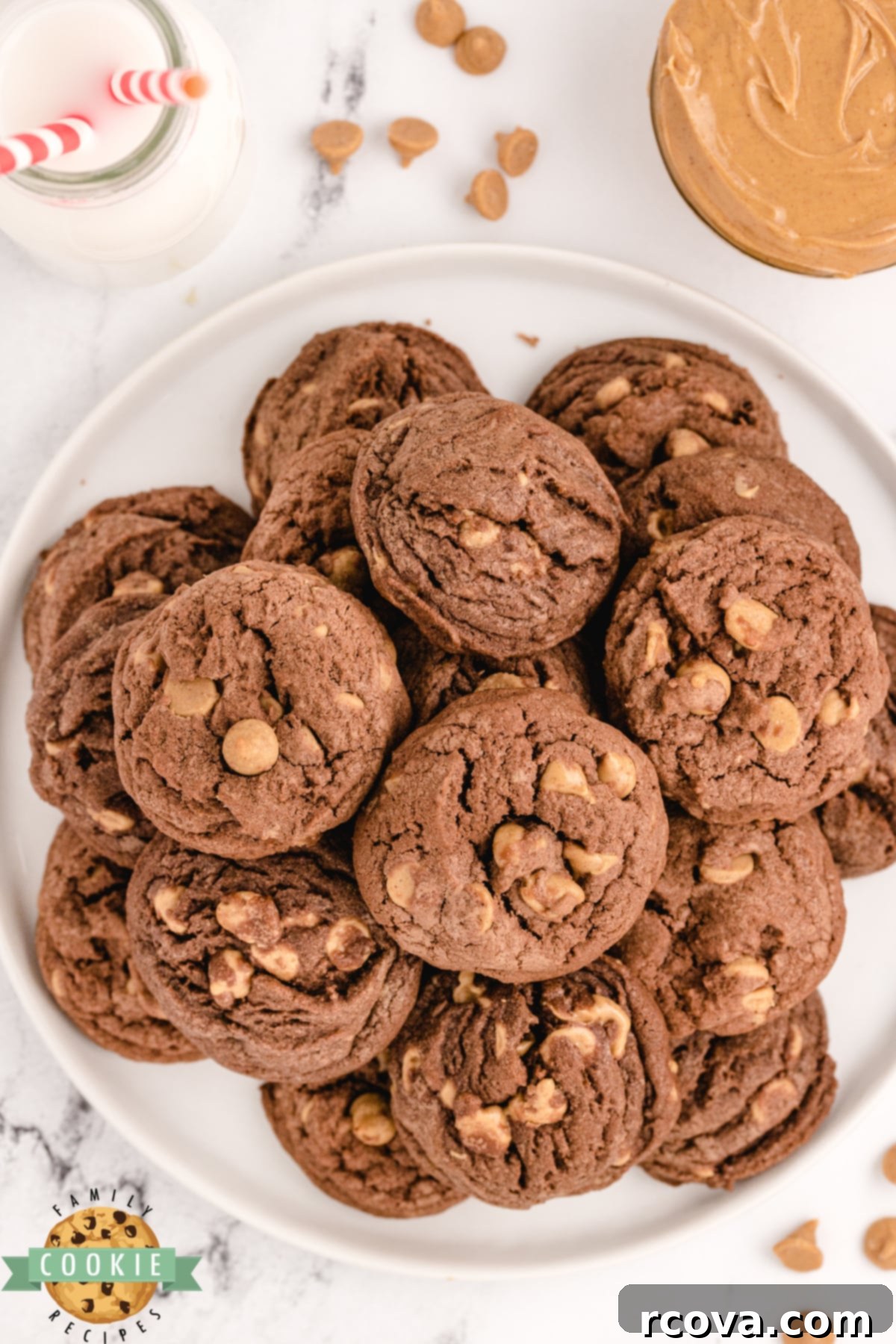 Ultimate Chocolate Peanut Butter Chip Cookies 5 Reese's peanut butter chip chocolate cookies