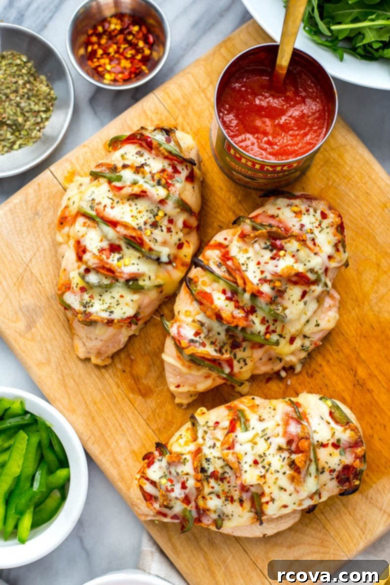 35+ Easy & Healthy 30-Minute Dinners 41 Hasselback Pizza Stuffed Chicken