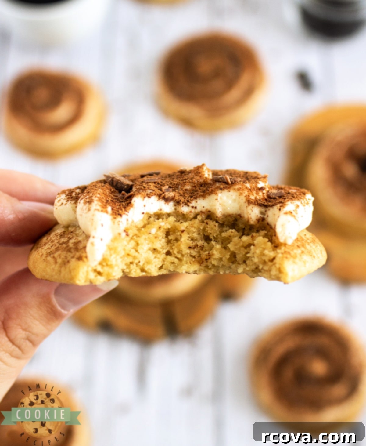 Pillowy Tiramisu Delights 14 Soft Tiramisu Cookies are thick, chewy coffee cookies topped with a creamy mascarpone frosting and dusted with cocoa powder. Soft cookies that taste like your favorite Italian dessert!