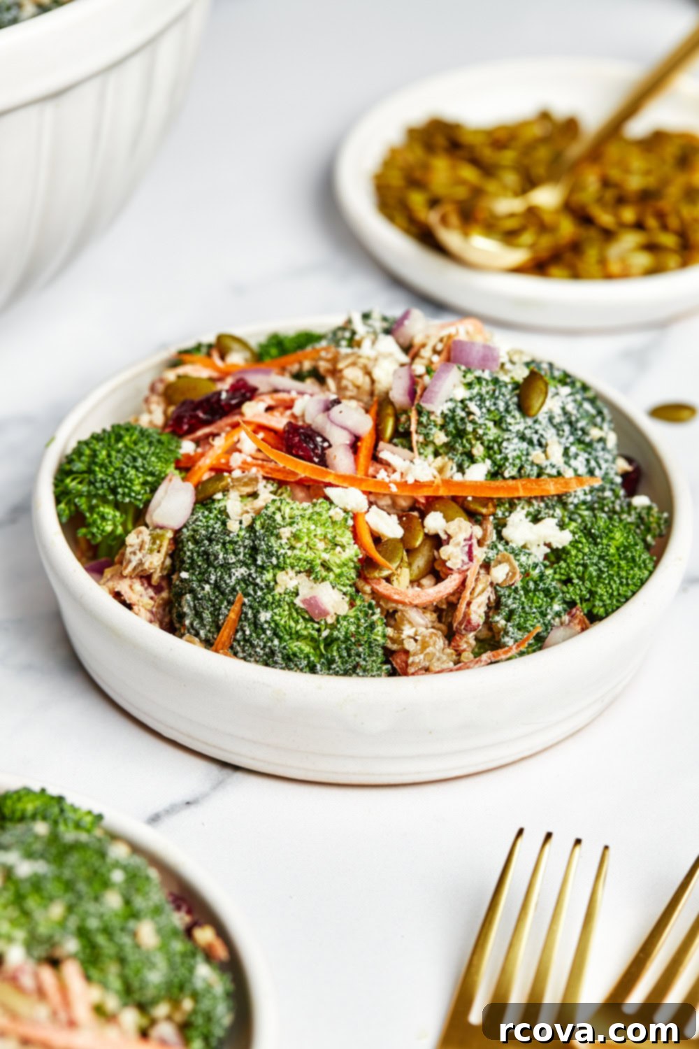 Protein-Packed Broccoli Salad for Smart Meal Prep 8 High Protein Broccoli Salad ready for serving