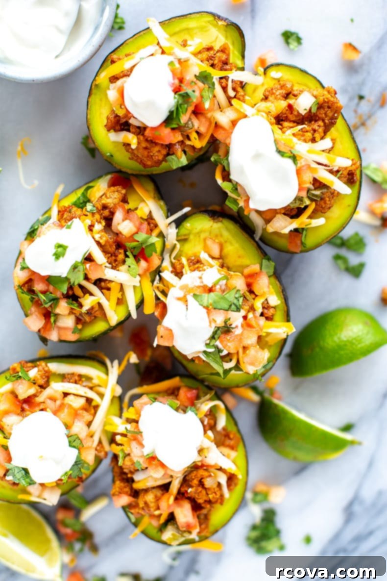 Reinvent Your Leftovers 21 Low Carb Taco Stuffed Avocados