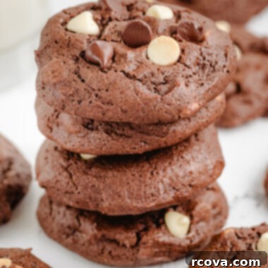 Ultra-Moist Sour Cream Chocolate Chip Cookies 5 stack of sour cream chocolate chip cookies
