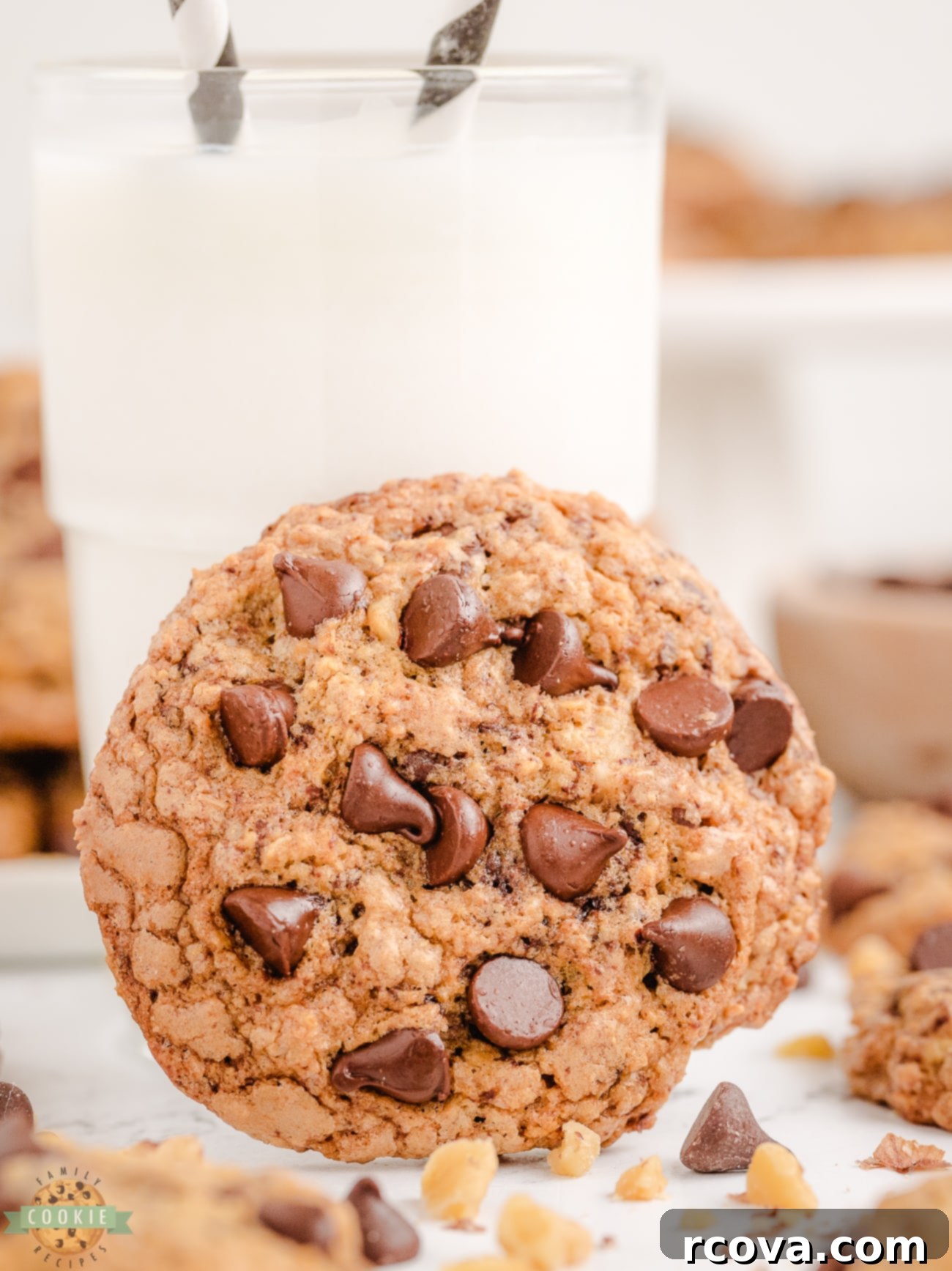 The Ultimate Neiman Marcus Cookie Recipe 3 copycat Neiman Marcus cookies on a cooling rack