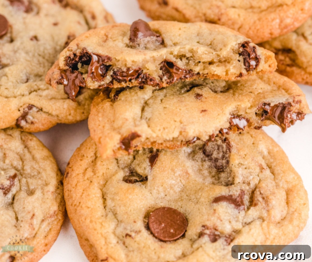 The Perfect Chocolate Chip Cookie: Nestle Toll House 2 Freshly baked chocolate chip cookies on a cooling rack