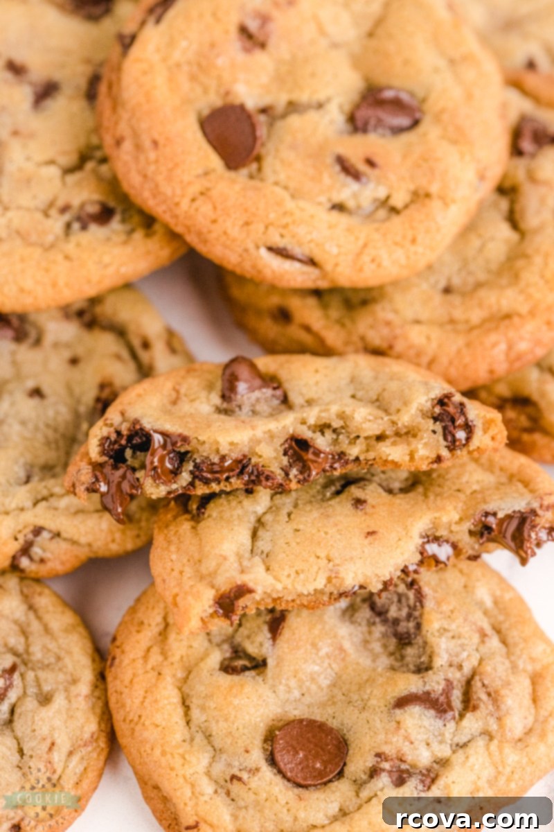 The Perfect Chocolate Chip Cookie: Nestle Toll House 9 Close-up of a perfectly baked chocolate chip cookie