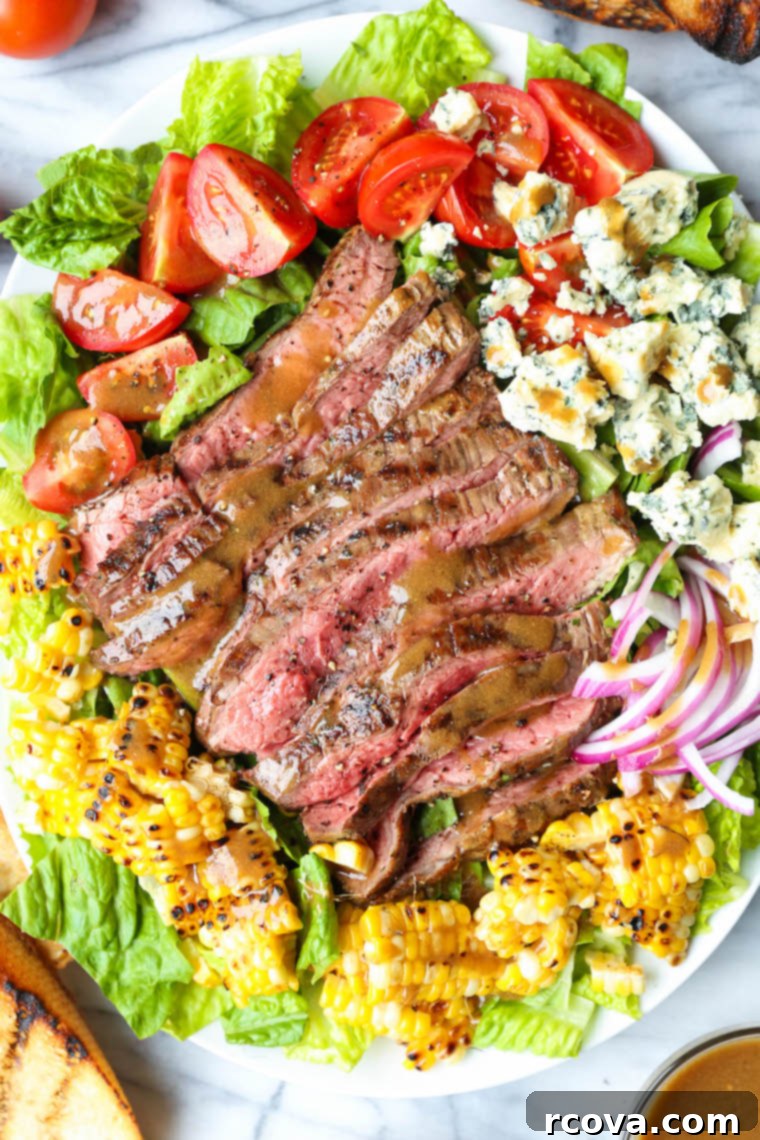 Leftover Steak Magic 18 Ways 11 Grilled Steak Salad with Balsamic Vinaigrette via Damn Delicious