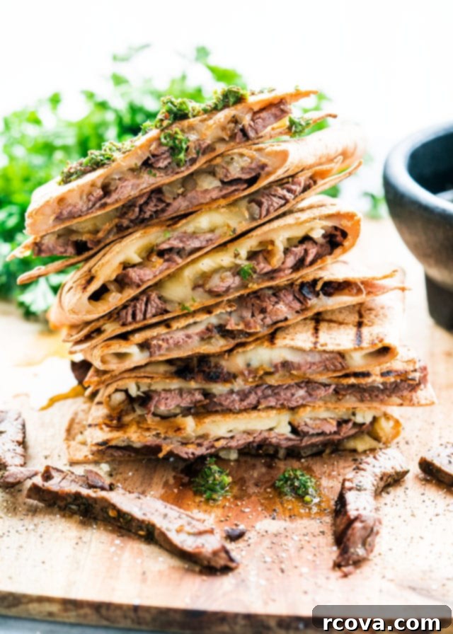 Leftover Steak Magic 18 Ways 15 Chimichurri Steak Quesadillas via Jo Cooks