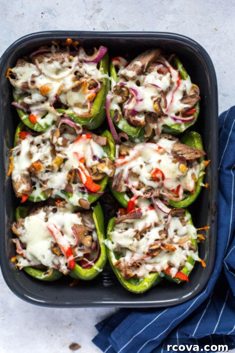 Leftover Steak Magic 18 Ways 16 Philly Cheesesteak Stuffed Peppers