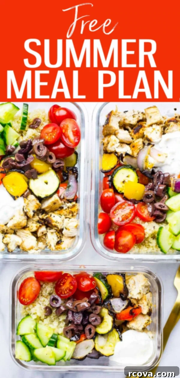 Free Summer Meal Prep: Light & Easy Dinners Ahead 11 Try this free Summer Meal Prep Plan - these light dinners come together super quickly since you can prep the ingredients ahead of time! #mealplan #summerrecipes #mealprep