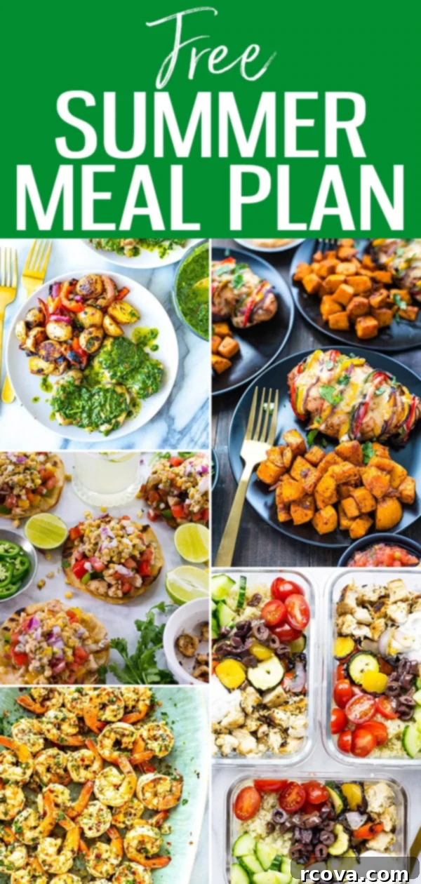 Free Summer Meal Prep: Light & Easy Dinners Ahead 10 Try this free Summer Meal Prep Plan - these light dinners come together super quickly since you can prep the ingredients ahead of time! #mealplan #summerrecipes #mealprep