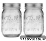 Smart Food Storage: Keeping Your Produce Fresh with the Right Containers 6 Two large empty glass mason jars, perfect for storing homemade sauces, dressings, and marinades.