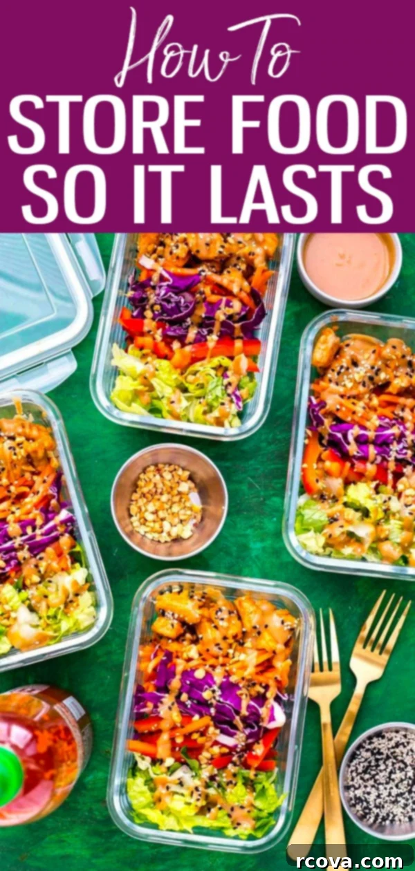 Smart Food Storage: Keeping Your Produce Fresh with the Right Containers 8 Here are the best meal prep containers and food storage tips to keep your food fresh - plus, a free meal prep plan to put them into practice! #foodstorage #mealprep #mealplan