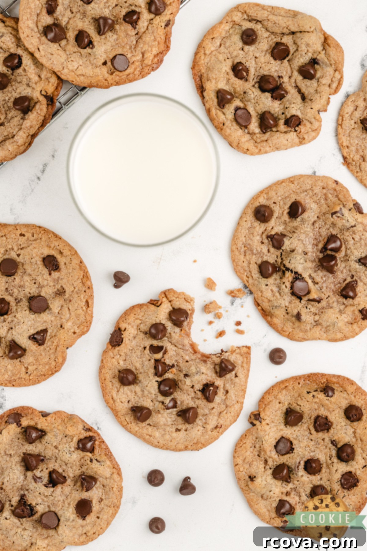 Flourless Peanut Butter & Chocolate Chip Wonders 3 These Flourless Peanut Butter Chocolate Chip Cookies are soft, chewy, and full of rich peanut butter flavor with just the right amount of chocolatey goodness. They’re incredibly simple to make with only 5 ingredients—no flour or eggs required!