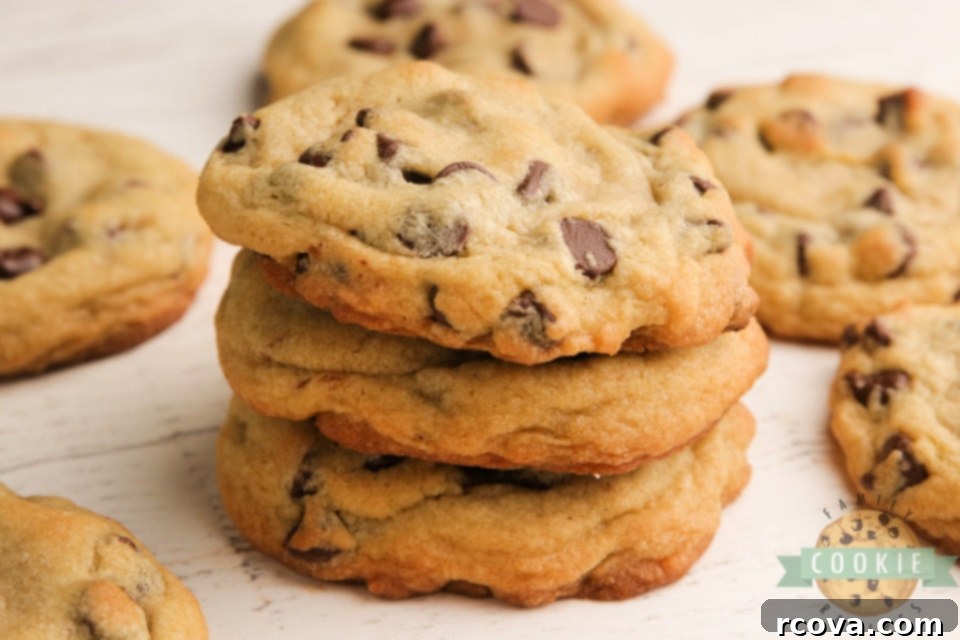 Ultimate Bakery Chocolate Chip Cookies 5 Bakery Style Chocolate Chip Cookies are large, crisp on the very outside and soft in the middle. The perfect chocolate chip cookie recipe that you've been looking for all your life!