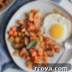 Autumnal Sweet Potato Hash with Bacon and Apples 5 Sweet Potato, Apple and Bacon Hash