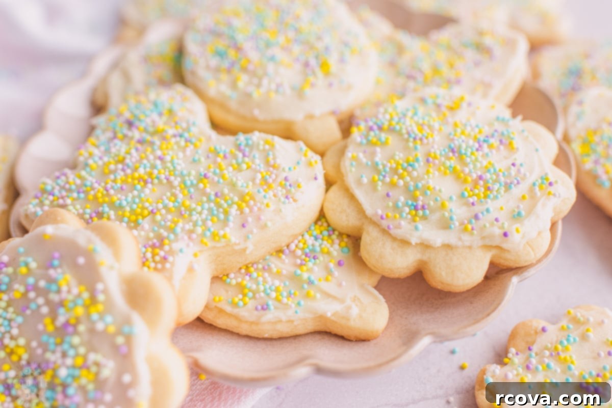 Classic Butter Sugar Cookies 11 Comparison of butter cookies vs. sugar cookies.