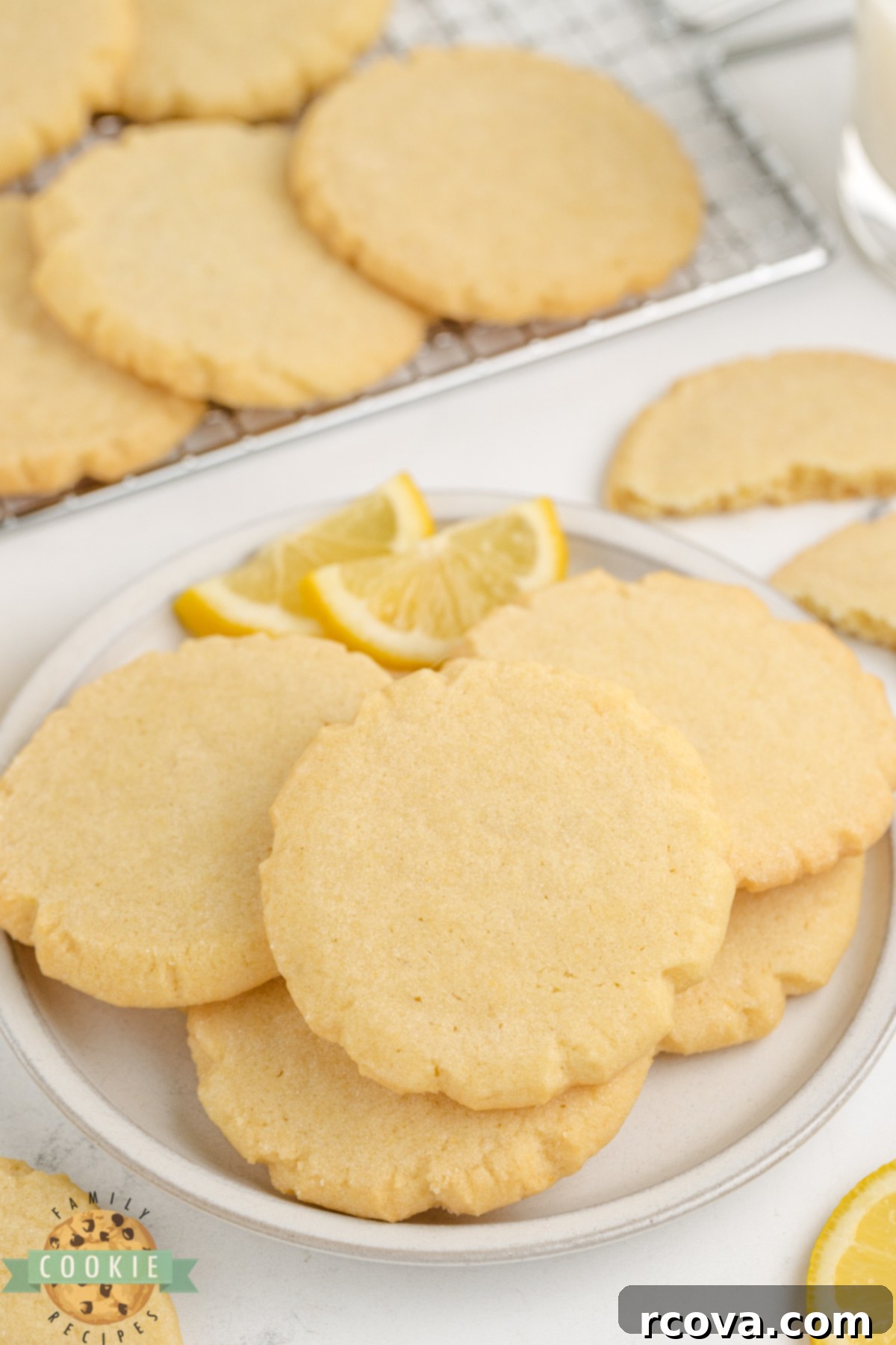Sunshine Lemon Pudding Cookies 6 A single soft lemon sugar cookie, perfectly baked and ready to eat.