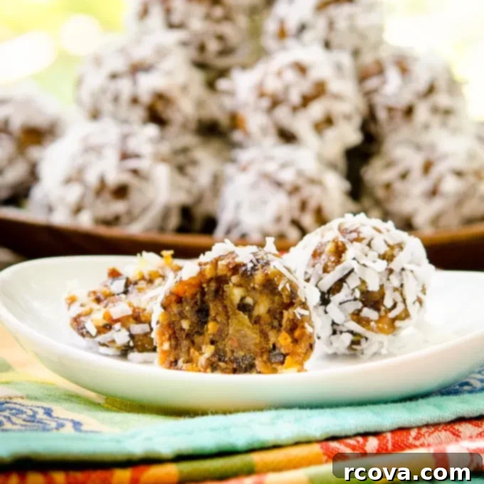 Effortless No-Bake Cookie Delights 22 No-Bake Fruit Balls by Magnolia Days, a healthy and cool treat from the fridge.