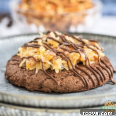 Decadent German Chocolate Cake Cookies Crumbl Style 6 Crumbl Copycat German Chocolate Cake Cookies