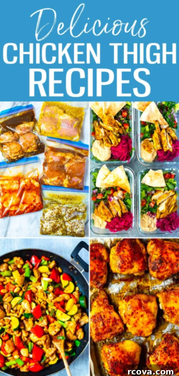 Savor the Goodness: Healthy Chicken Thigh Creations 20 Move over, chicken breasts! These Healthy and Delicious Chicken Thigh Recipes are so juicy - you'll want to make them all the time. #chickenthighs