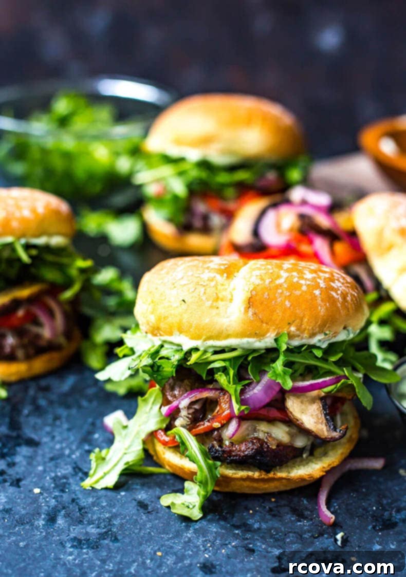 28 Wholesome and Simple Ground Beef Meals 12 Mediterranean Portobello Beef Burgers