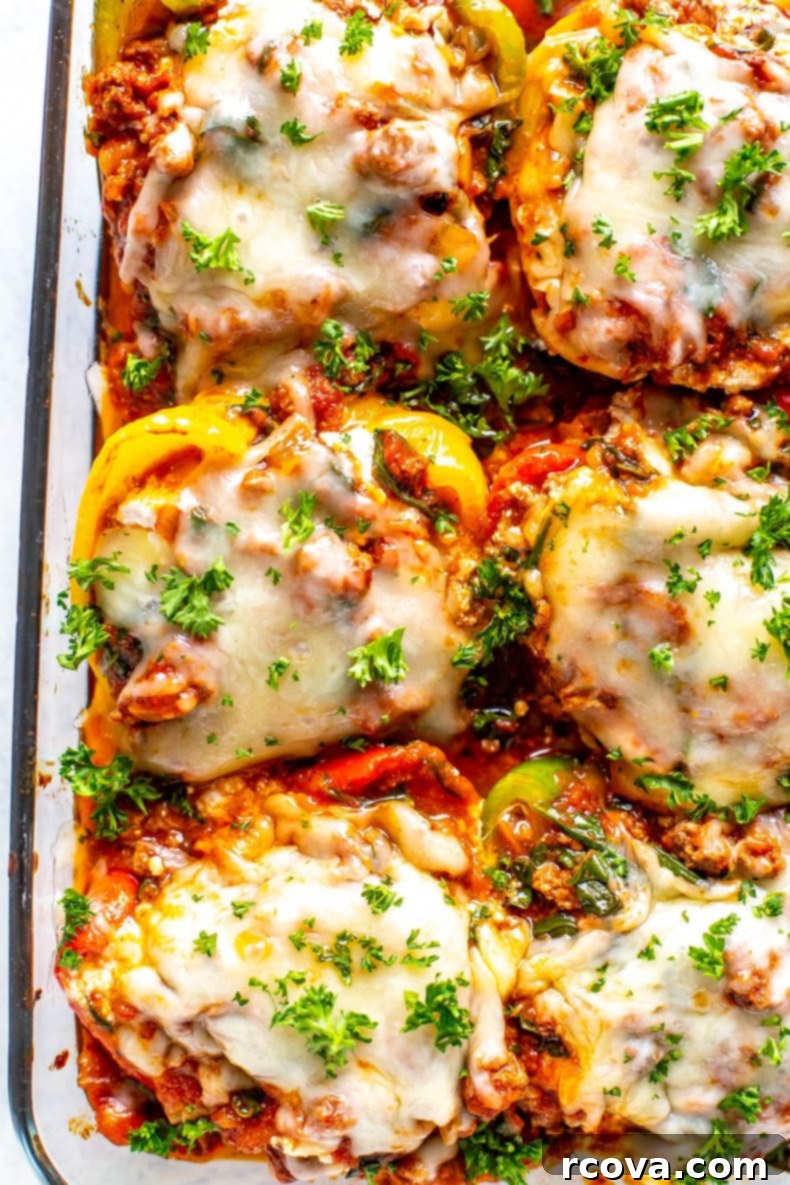 28 Wholesome and Simple Ground Beef Meals 22 Lasagna Stuffed Peppers