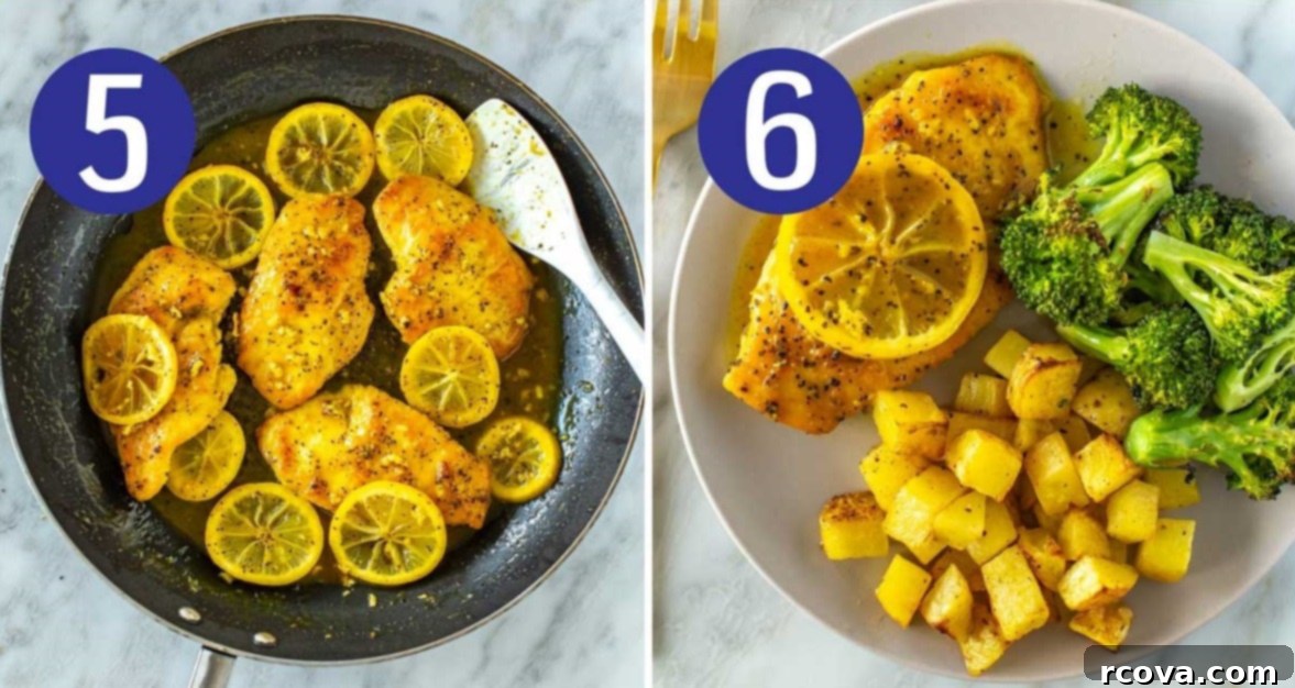 Tangy & Tender Lemon Pepper Chicken 7 Steps 5 and 6 for making lemon pepper chicken