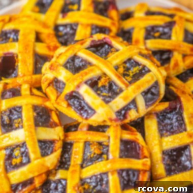 Sunshine Berry Cookie Pies 4 platter of blueberry pie cookies