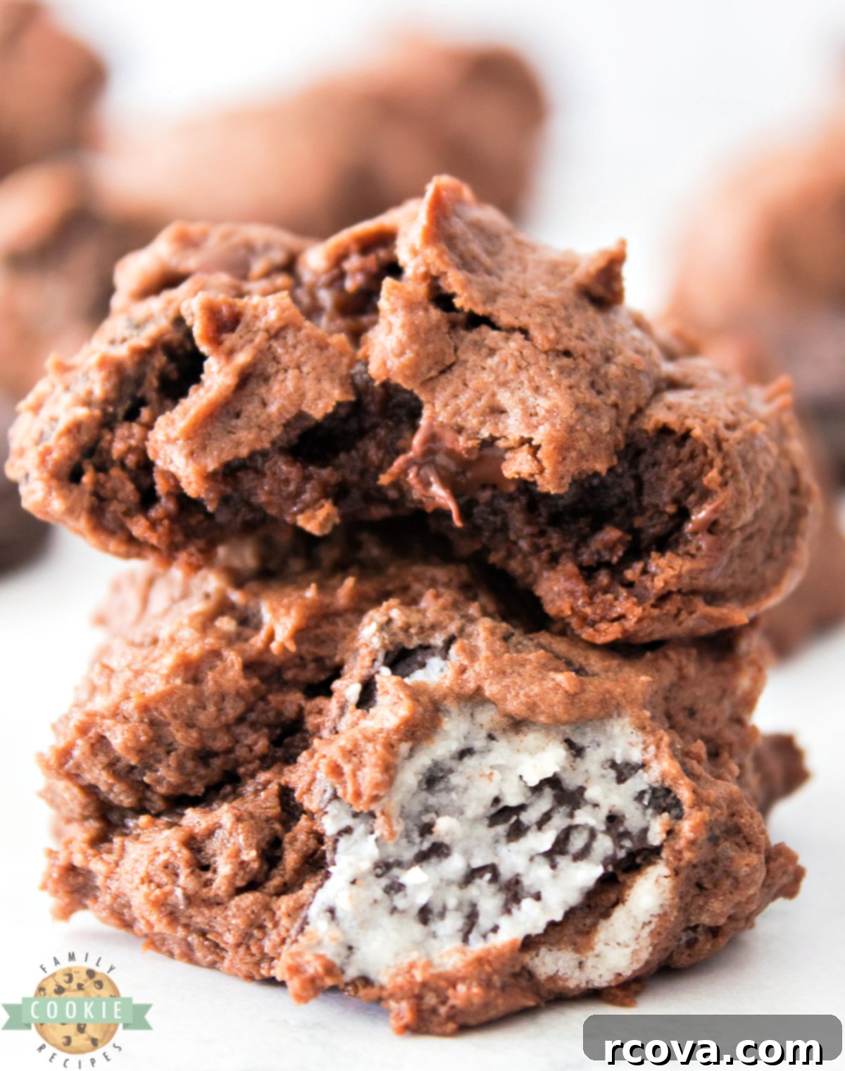 Chocolate Oreo Cheesecake Cookie Dream 5 Chocolate Oreo Cheesecake Cookies made with cocoa powder, cream cheese, and Oreos are soft, chewy, and rich—perfect for chocolate lovers!
