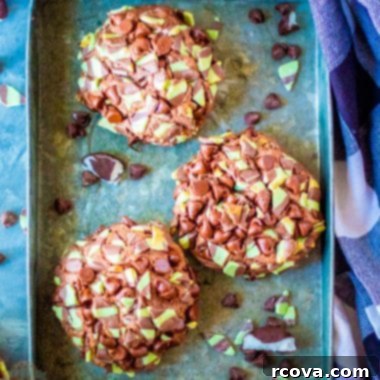 Giant Chewy Mint Chocolate Chip Cookies 8 img 5678 7