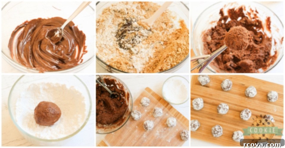 Effortless Chocolate Orange No-Bake Delights 5 A step-by-step visual guide showing how to combine ingredients to make delicious No Bake Chocolate Orange Cookies, ensuring a perfect consistency.