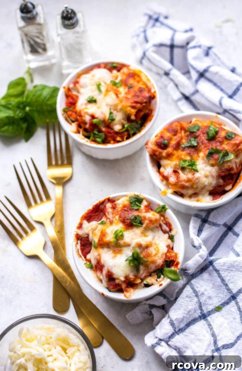 Deliciously Healthy Mushroom Recipes 10 Super Easy Mini Vegetable Lasagna Cups, perfectly portioned.