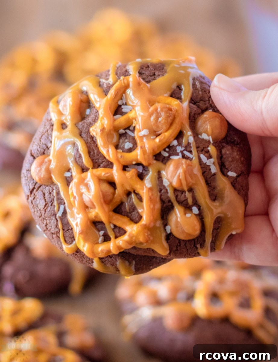 Fudgy Salted Caramel Brownie Cookies 4 Ingredients laid out for making Salted Caramel Brownie Cookies.