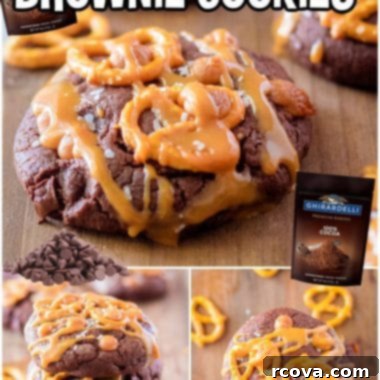Fudgy Salted Caramel Brownie Cookies 7 Salted Caramel Brownie Cookies