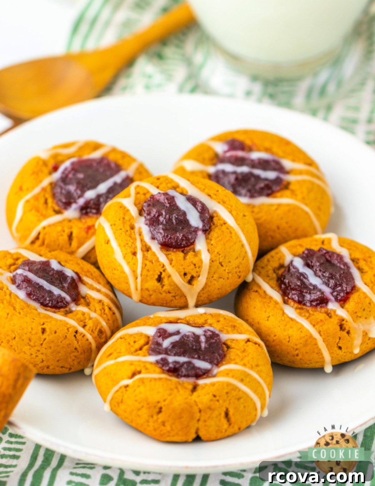 Sweet & Spicy Gingerbread Thumbprints 8 A festive holiday spread featuring Gingerbread Thumbprint Cookies