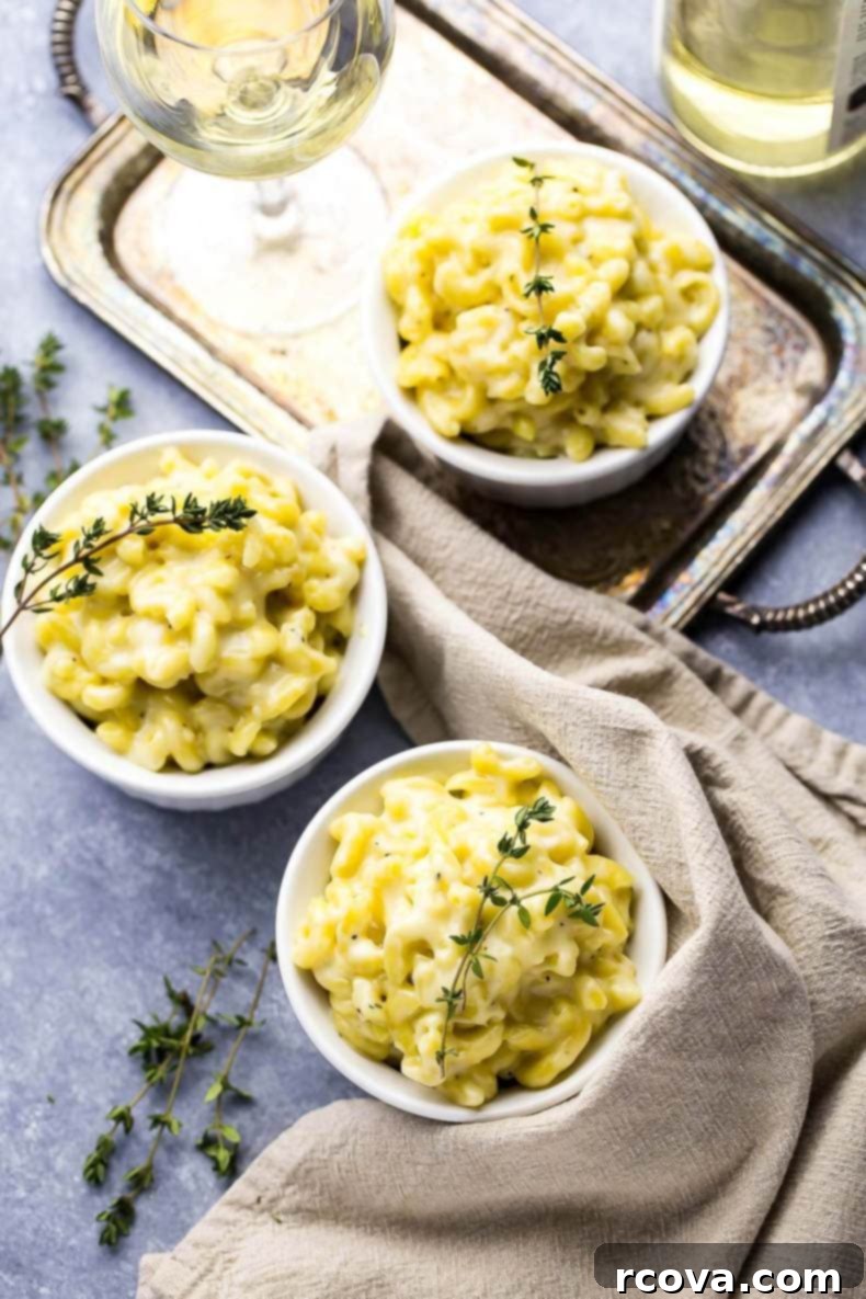 26 Easy and Healthy Pantry Dinners 10 White Cheddar Truffle Mac and Cheese