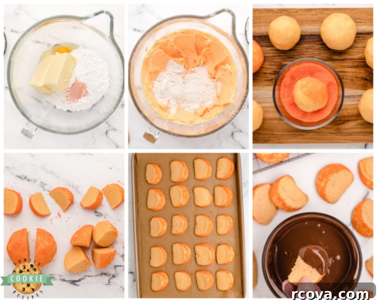 Zesty Chocolate Orange Cookies 5 how to make chocolate orange slice cookies