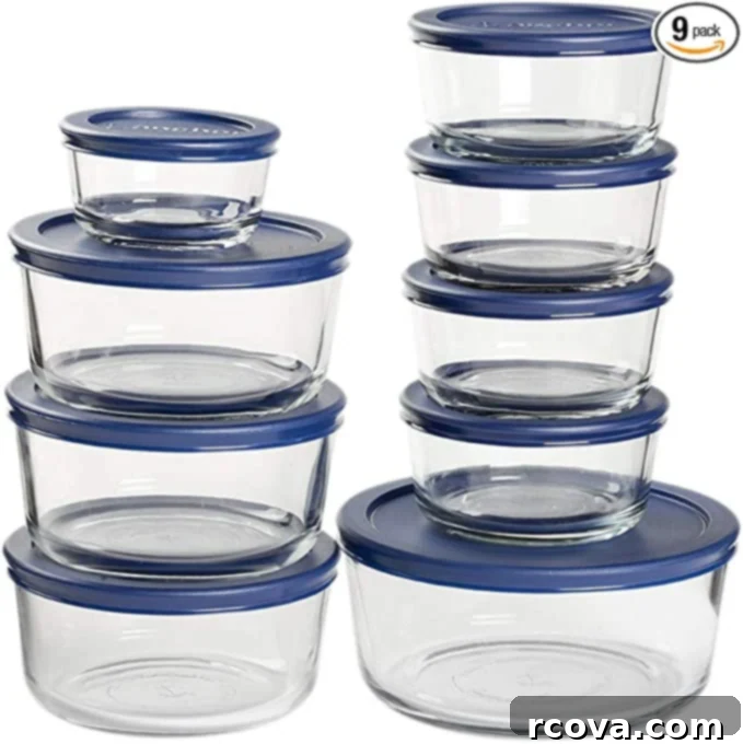 Ultimate Kitchen Setup 31 A set of round glass containers with lids, perfect for fresh ingredients and leftovers.