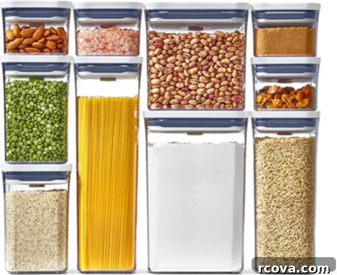 Ultimate Kitchen Setup 33 OXO Pop Containers for airtight pantry organization.