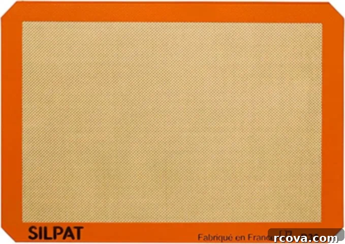 Ultimate Kitchen Setup 10 A Silpat baking mat, a reusable and non-stick alternative to parchment paper.