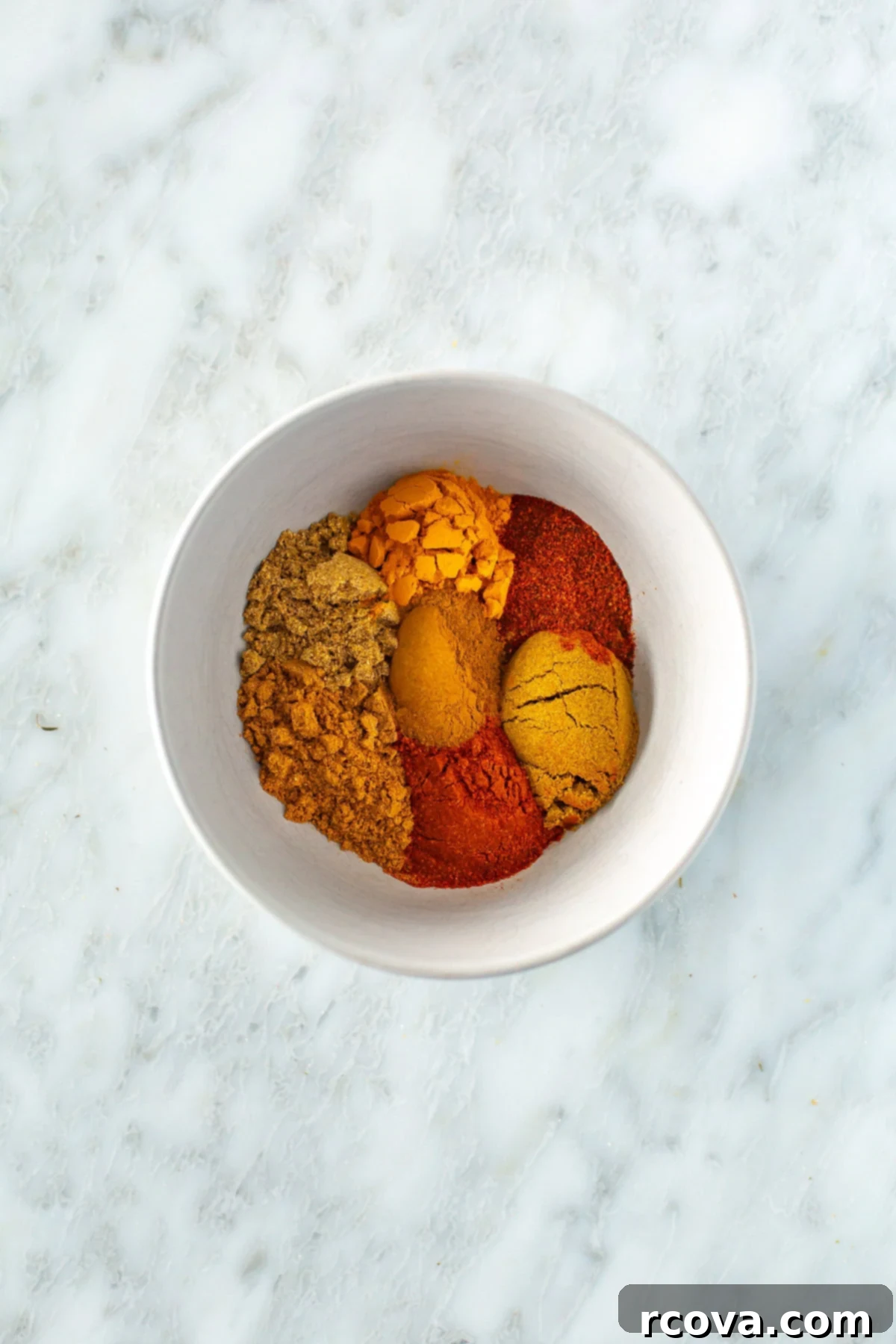 Foolproof Shawarma Spice Mix 2 Bowl of freshly mixed spices making up the homemade shawarma seasoning, ready for use or storage