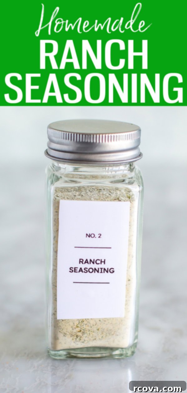 Foolproof Homemade Ranch Mix 7 This homemade ranch seasoning can be made with or without buttermilk powder. Use it for dips, chicken, casseroles and more. #ranchseasoning #spiceblend