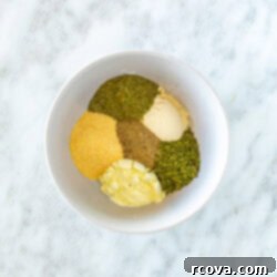 Foolproof Homemade Ranch Mix 4 A beautifully arranged bowl of homemade ranch seasoning, ready to be used in various recipes.