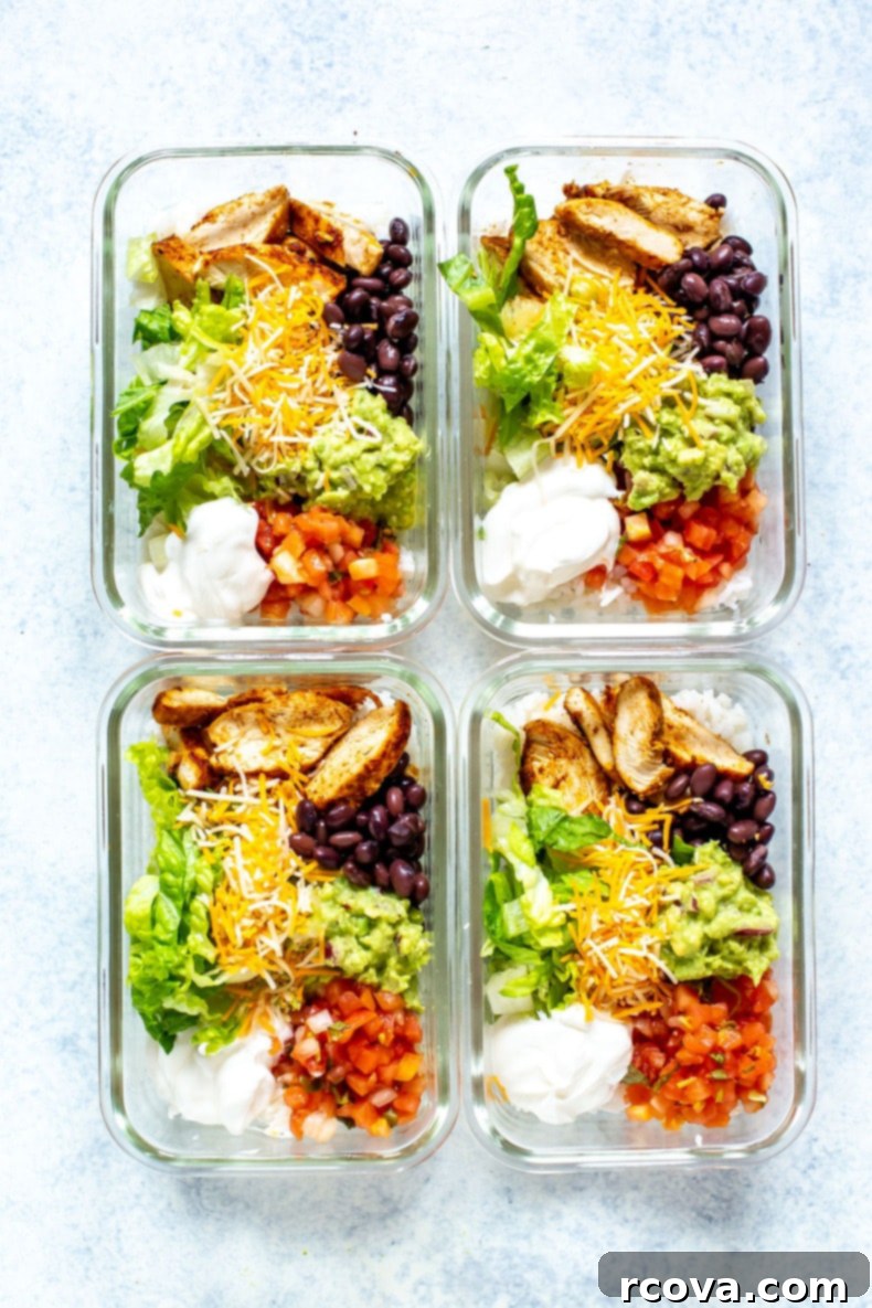 35+ Healthy and Easy Recipes Under 500 Calories 28 A vibrant and fresh Taco Bell Power Bowl, a perfect homemade copycat recipe for a healthy meal.
