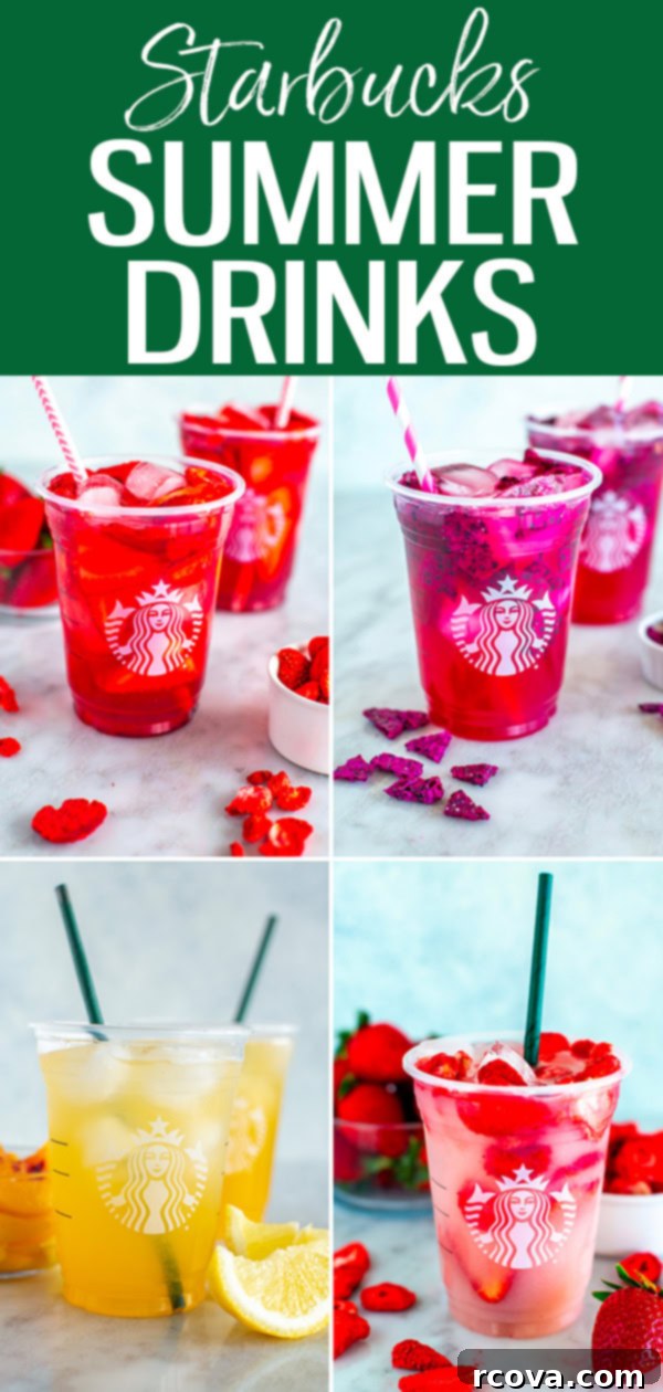 Make Your Own Starbucks Summer Drinks At Home 17 Make your favourite Starbucks summer drinks at home for a fraction of the price! Try cold brews, refreshers, iced teas and more. #starbucks #summerdrinks