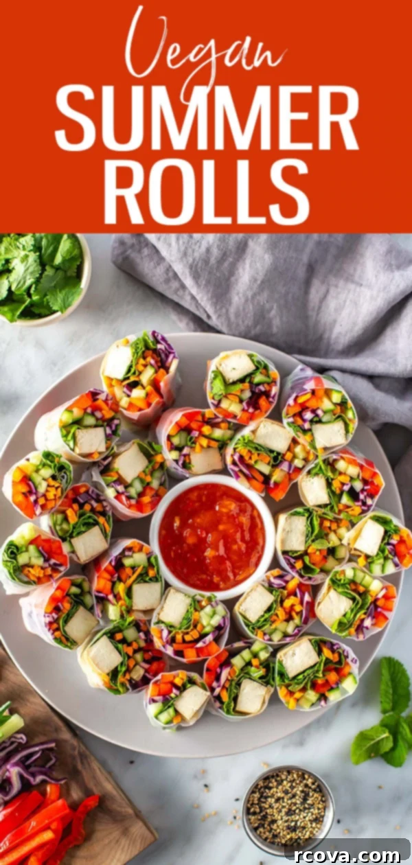 Plant-Powered Summer Rolls with Zesty Chili Dip 12 These Vegan Summer Rolls are a light and fresh no-cook lunch idea—they're filled with lots of flavourful herbs and veggies! #summerrolls #vegan