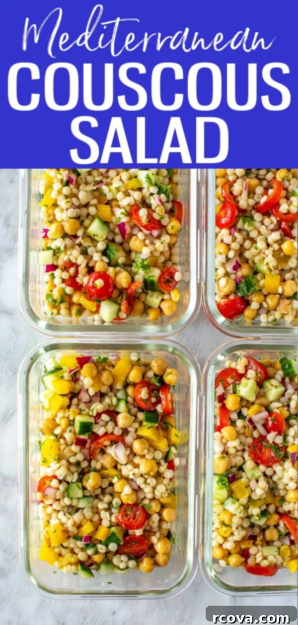 Effortless Mediterranean Couscous Salad for Meal Prep 10 This Mediterranean Couscous Salad is perfect for meal prep with fresh veggies and herbs. You'll love the easy homemade lemon dressing! #couscous #couscoussalad