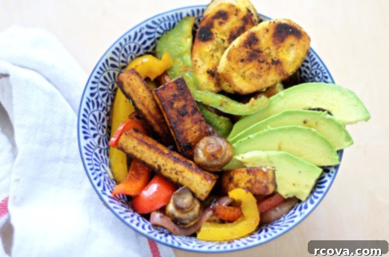 Tropical BBQ Tofu Power Bowl 4 Caribbean BBQ Tofu Vegetable Bowl-1-2