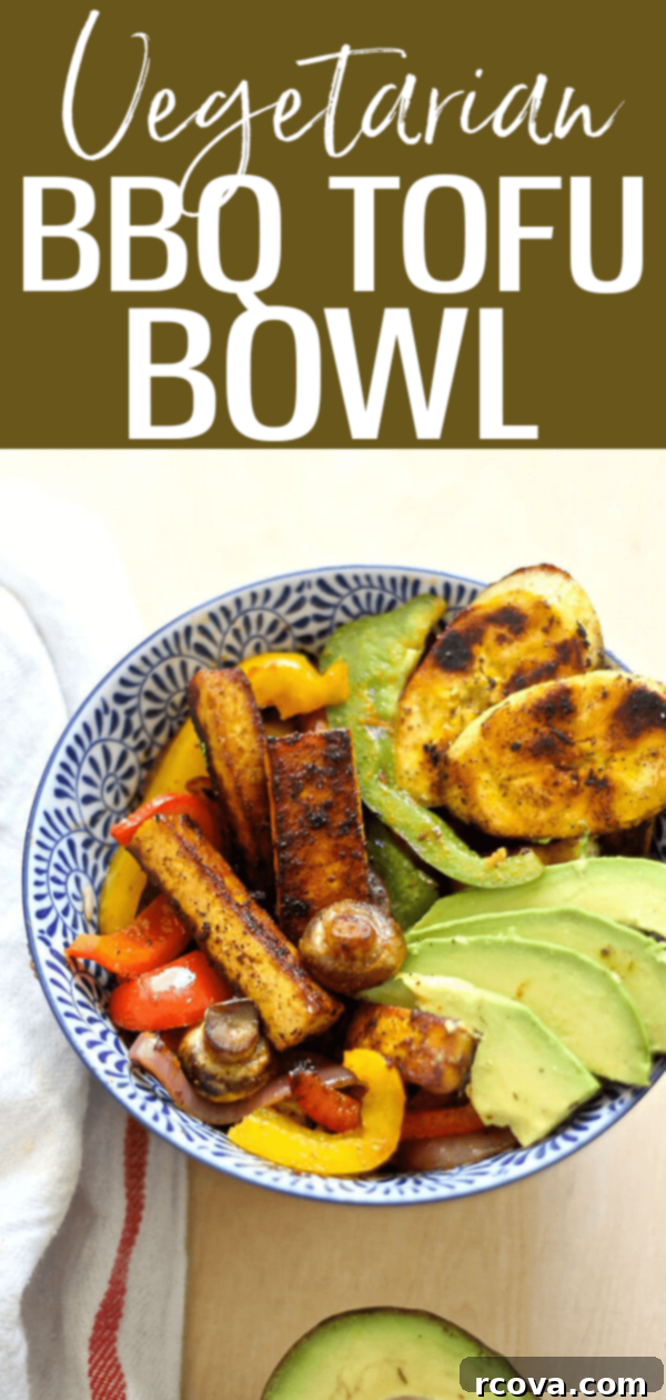 Tropical BBQ Tofu Power Bowl 8 This BBQ Tofu Bowl is full of Caribbean flavours and fresh veggies – it’s inspired by one of my favourite restaurants, One Love Vegetarian. #bbqtofu #caribbeaninspired
