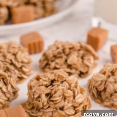 Dreamy Caramel Oat No Bake Bites 7 Delicious Caramel Oatmeal No Bake Cookies, ready in minutes!